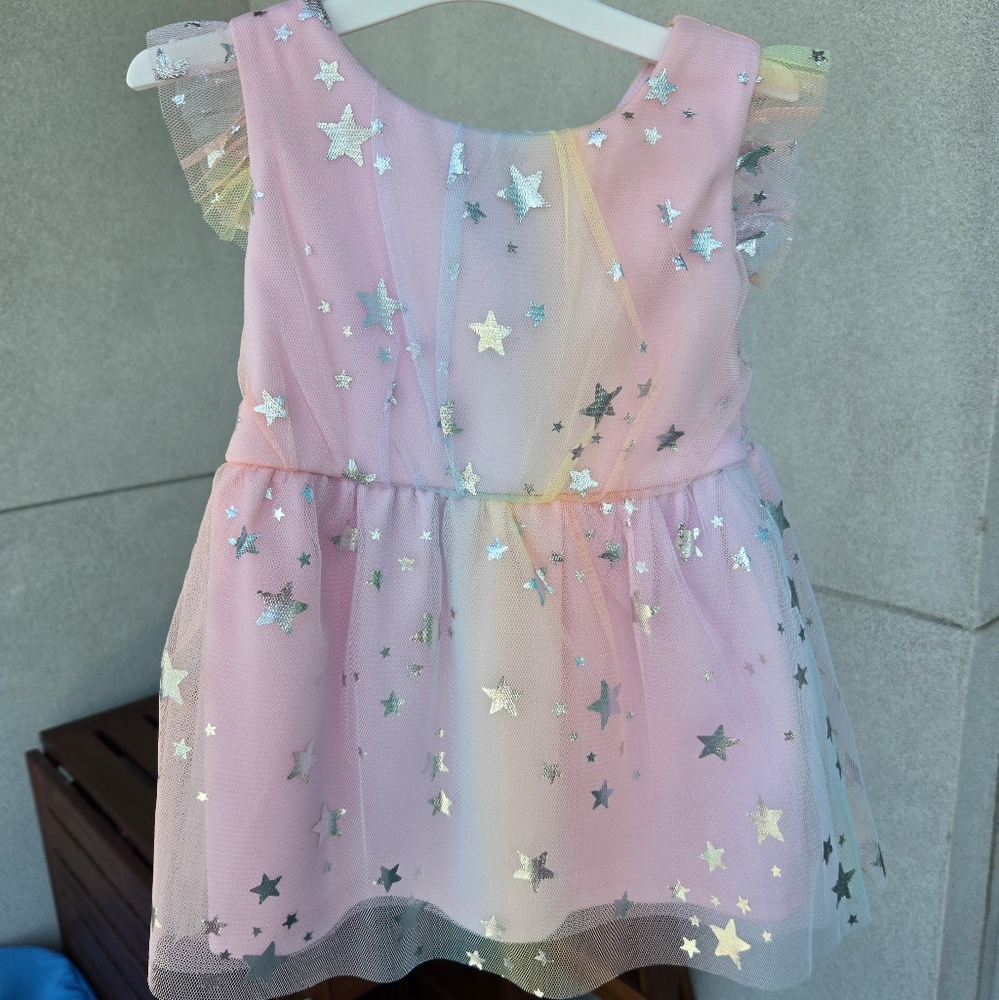 Children's Place Rainbow Tulle Dress 12-18M
